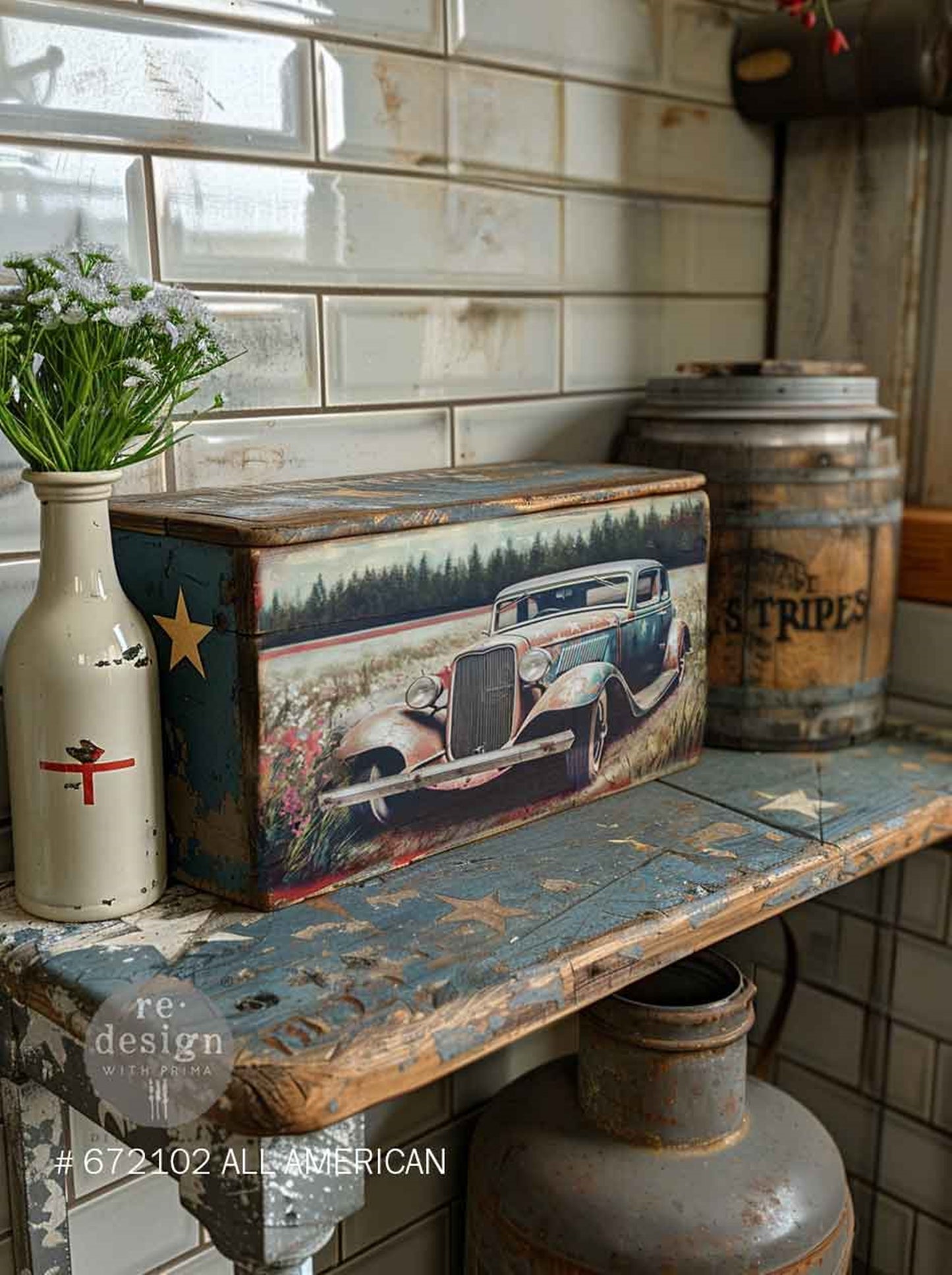 A3 decoupage fiber paper All American 11.7 x 16.5 inch sheets