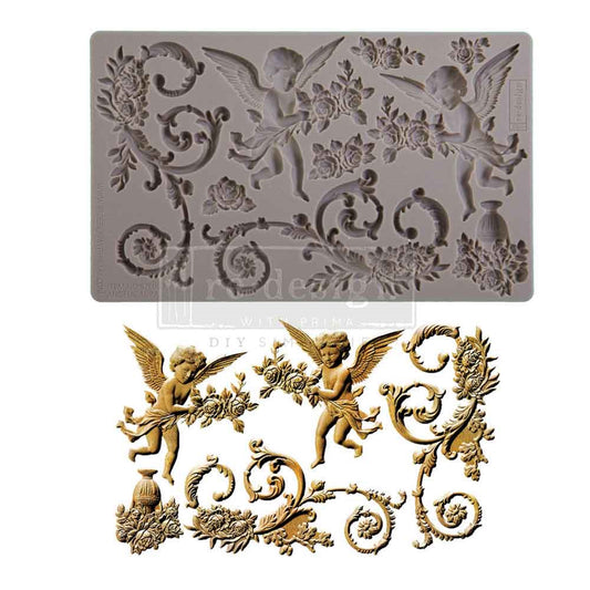 Angelic Aura  – 8″x5″, 8mm thickness ~ Redesign Decor Moulds® Silicone Decor Mould - Furniture Decor Mould