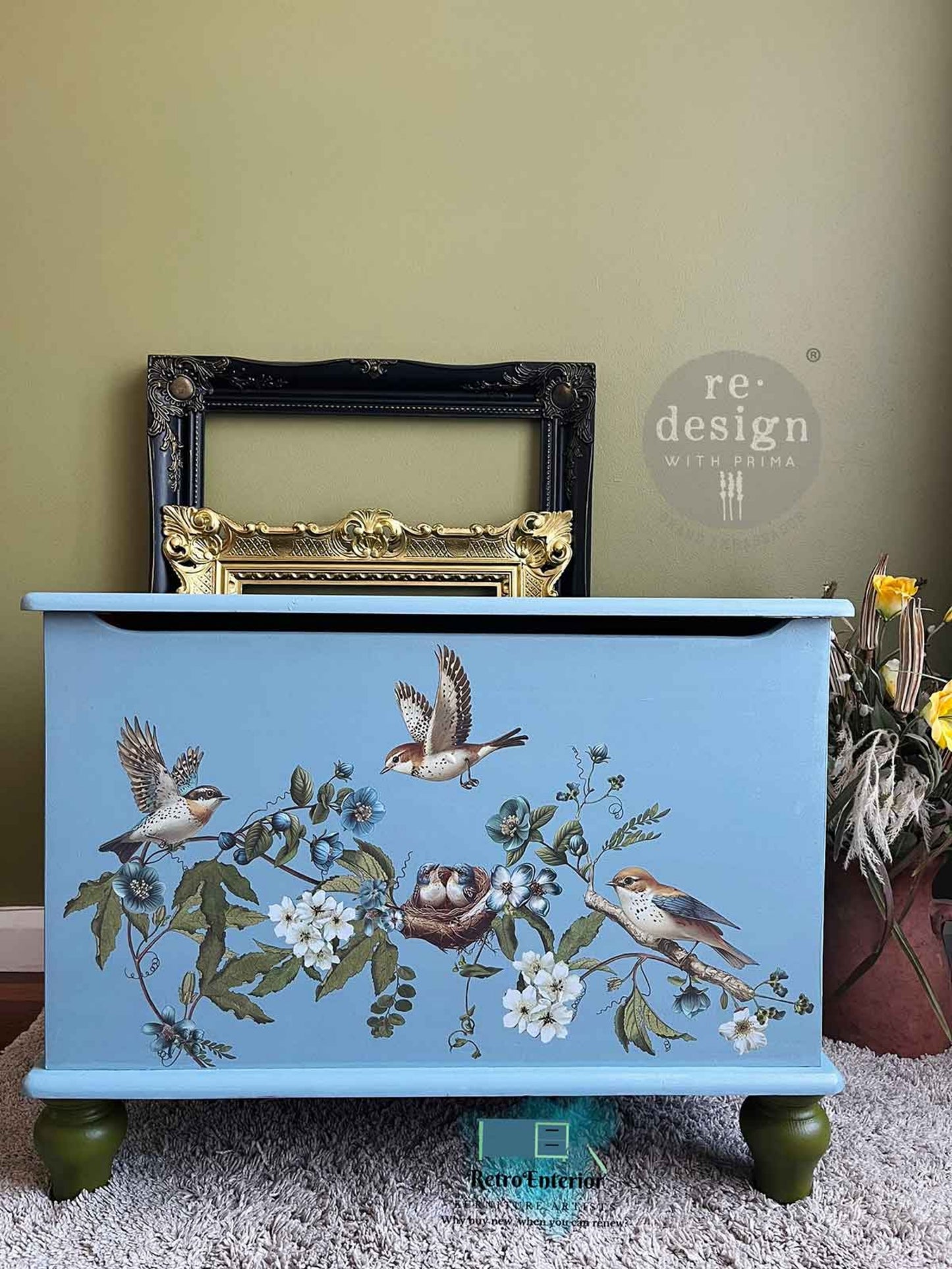 Aviary Elegance - Decor Transfers® Redesigns with Prima Furniture Transfers
