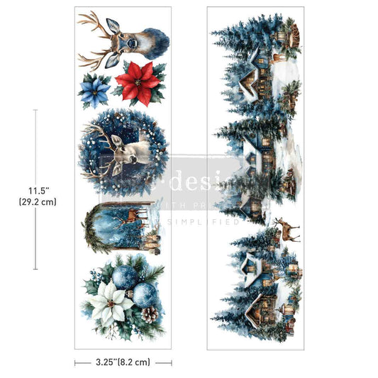 Luxe Transfers® – Blue Ridge Winter – 2 Sheets, 3.25″ x 11.5″