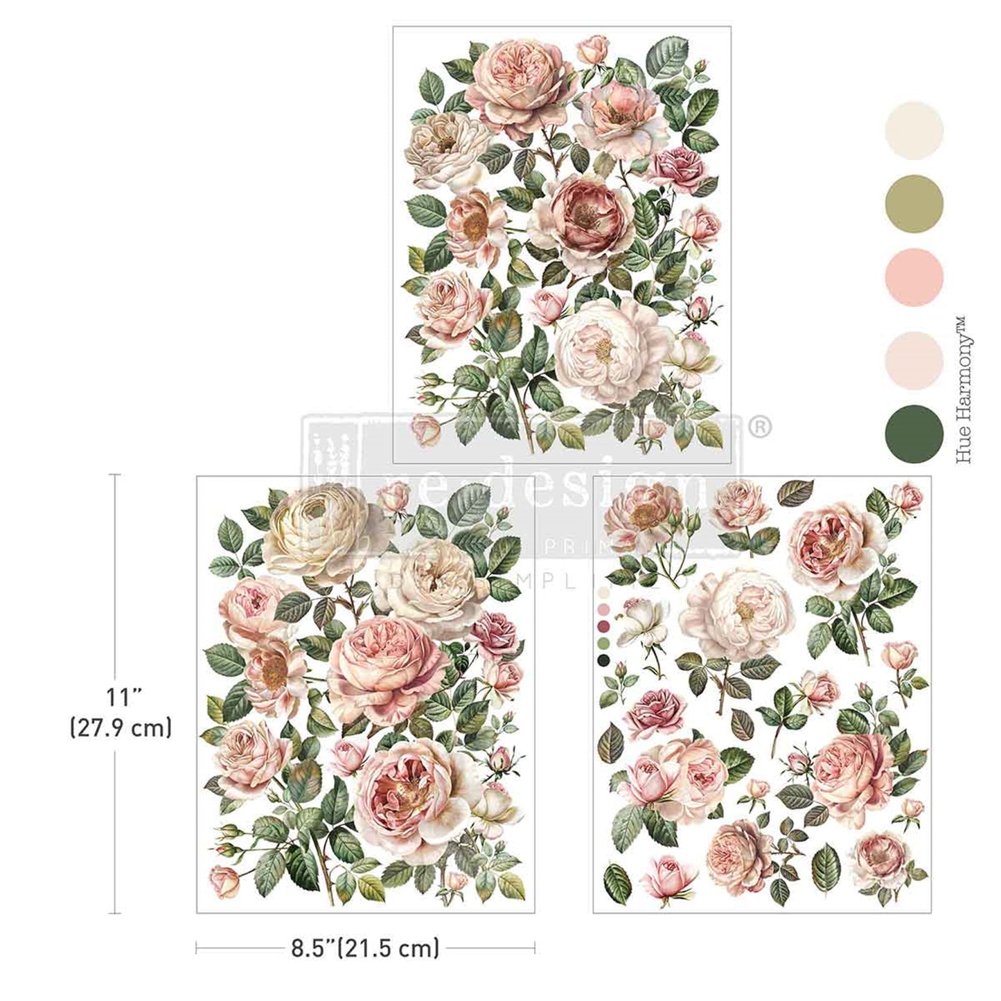 Blush Blossoms - Middy Decor Transfers
