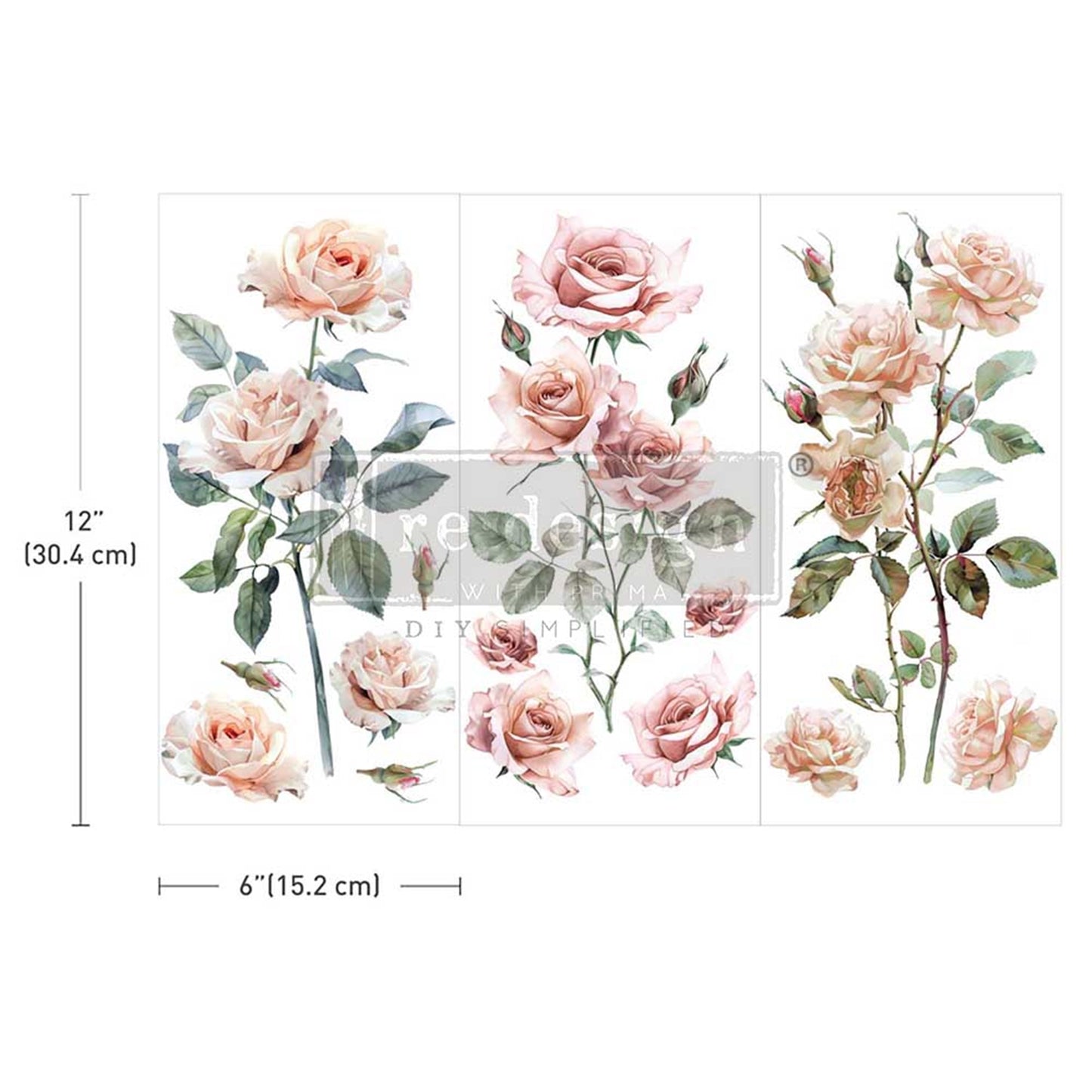 Blush Symphony - Mini Decor Transfers® Redesign with Prima Furniture Transfers