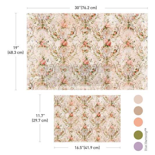 Double Delight Paper Sets Blushing Bloom ~ DÉCOUPAGE DÉCOR TISSUE PAPER