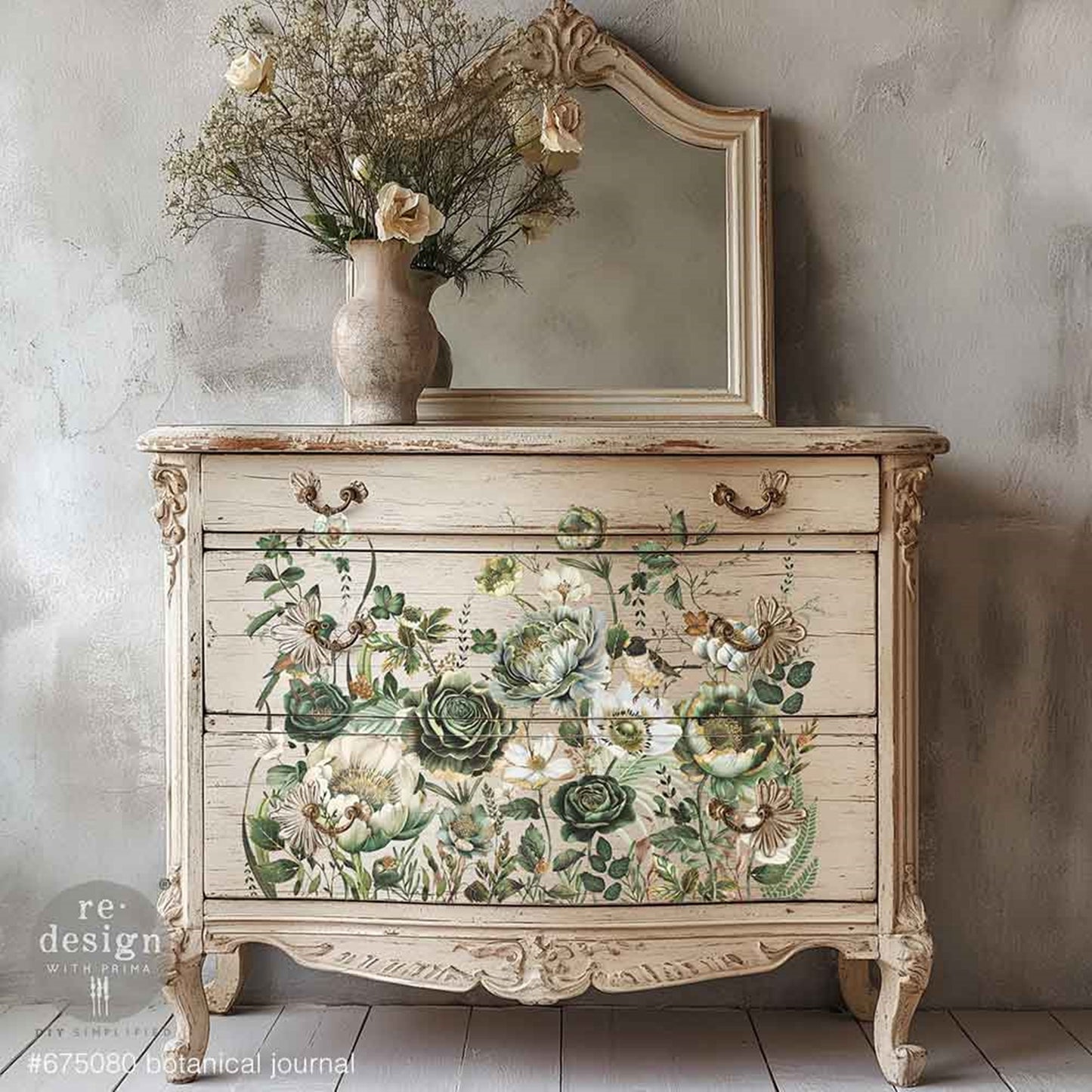 Botanical Journal - Decor Transfers® Redesigns with Prima Furniture Transfers