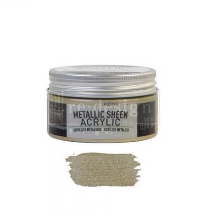 Metallic Sheen Redesign Acrylic Paint – Brushed Champagne 100 ml