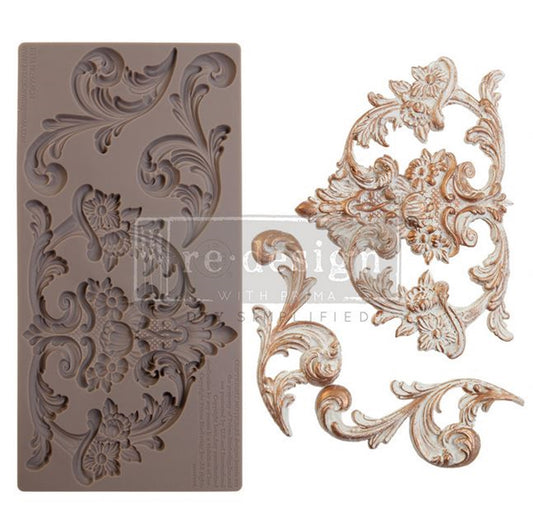 Claire Decor Moulds® ~ Silicone Mould for Furniture, Crafts, and Vintage DIY Embellishments  1 pc, 5″x10″x8mm