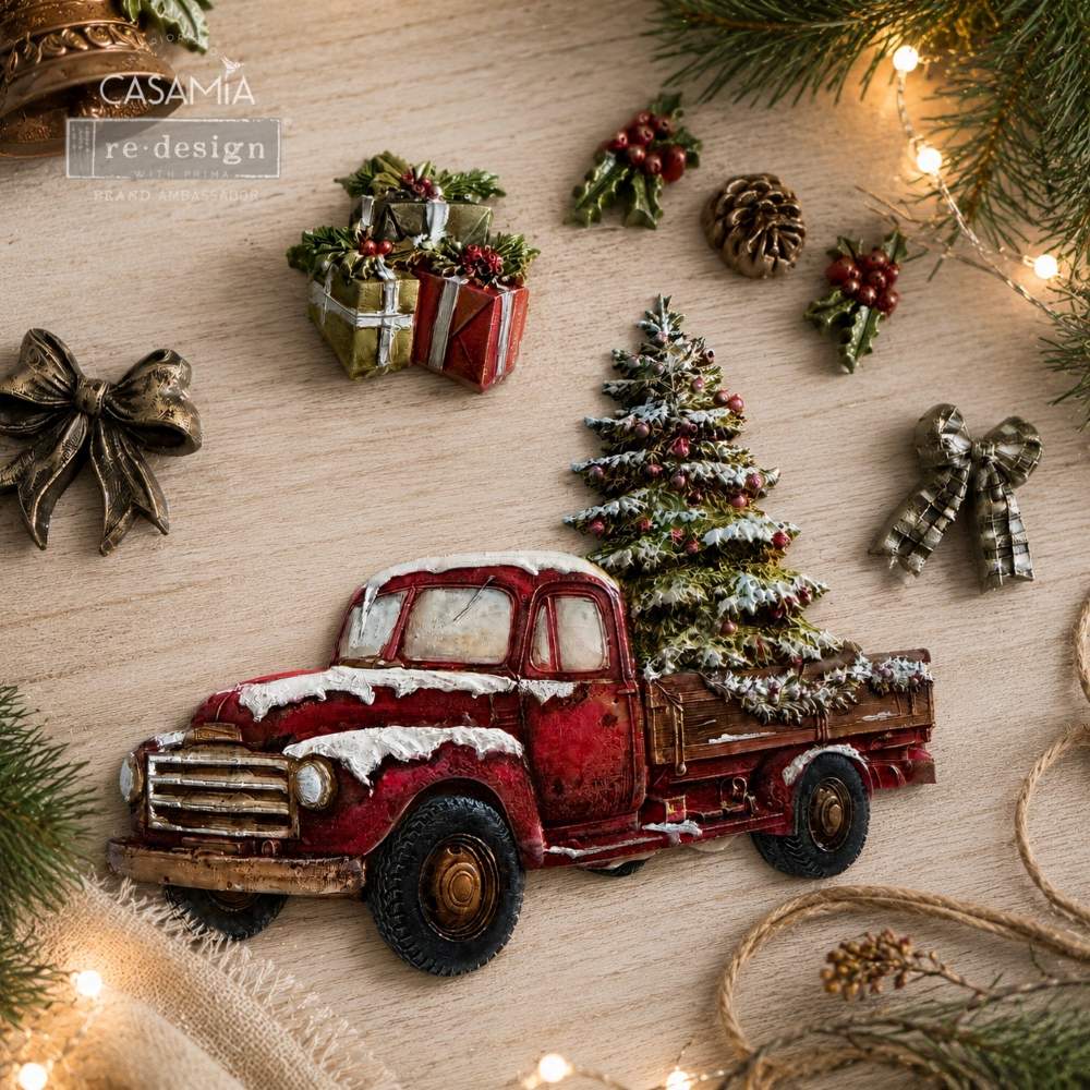 Décor Moulds® – Country Christmas Delivery – 1 Pc, 5″ x 8″ x 8m