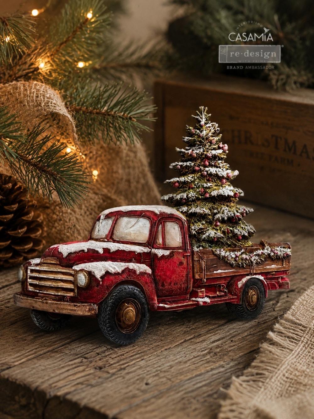 Décor Moulds® – Country Christmas Delivery – 1 Pc, 5″ x 8″ x 8m