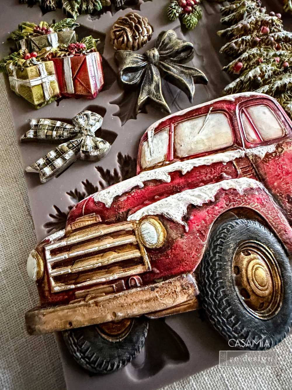 Décor Moulds® – Country Christmas Delivery – 1 Pc, 5″ x 8″ x 8m