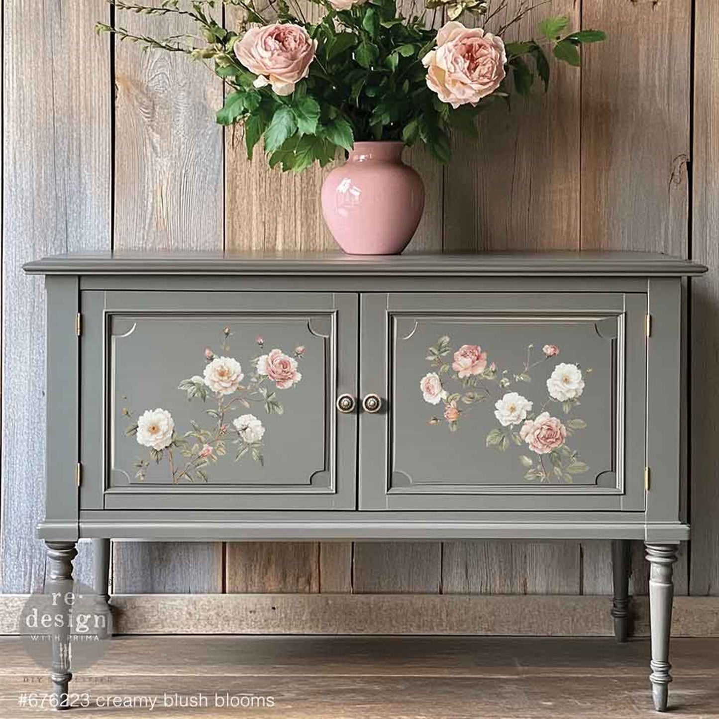 Creamy Blush Blooms - Middy Decor Transfers
