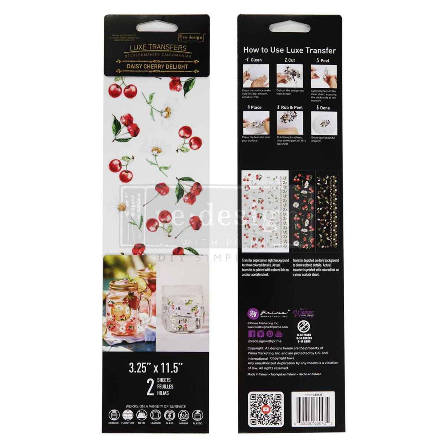 Luxe Transfers Daisy Cherry Delight decorative cherry decals
