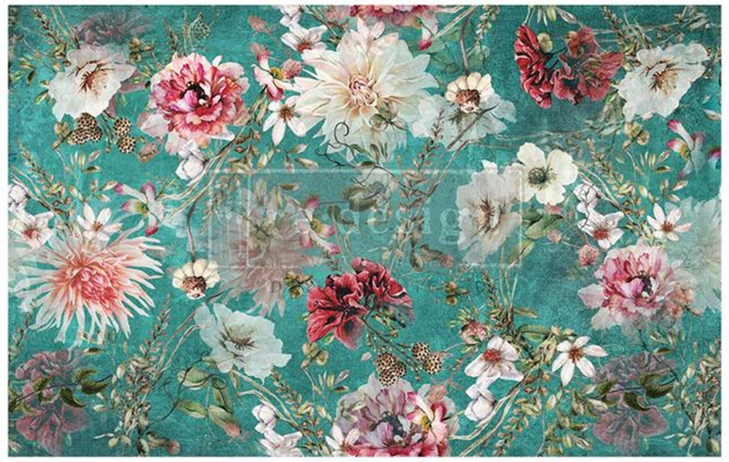 Discovering Dahlias Decoupage Paper – Bold Floral Print by Re·Design with Prima