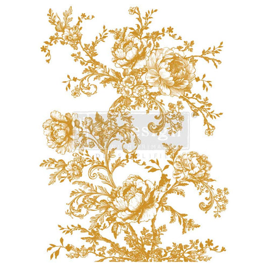 Églantine Elegance – Gold Foil Décor Transfer by Re·Design with Prima