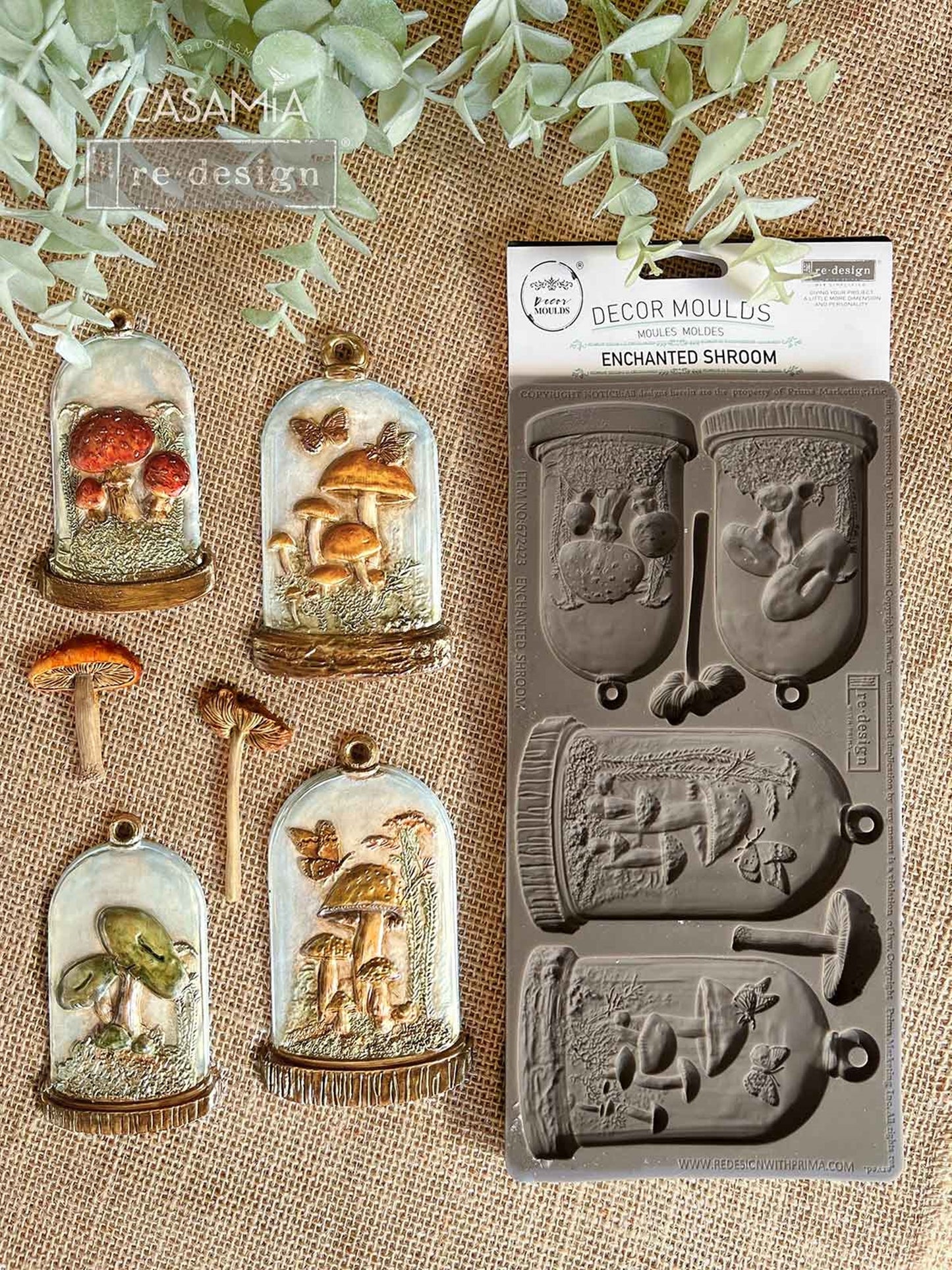 Enchanted Shroom Decor Mould – Mushroom Cloche Design by Re·Design with Prima – 10″x5″, 8mm thickness