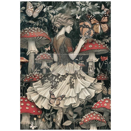 Enigmatic Realm A1 Decoupage Fiber - Redesign Decor Tissue Paper ~ Decoupage Paper for Furniture 23.4" x 33.1″