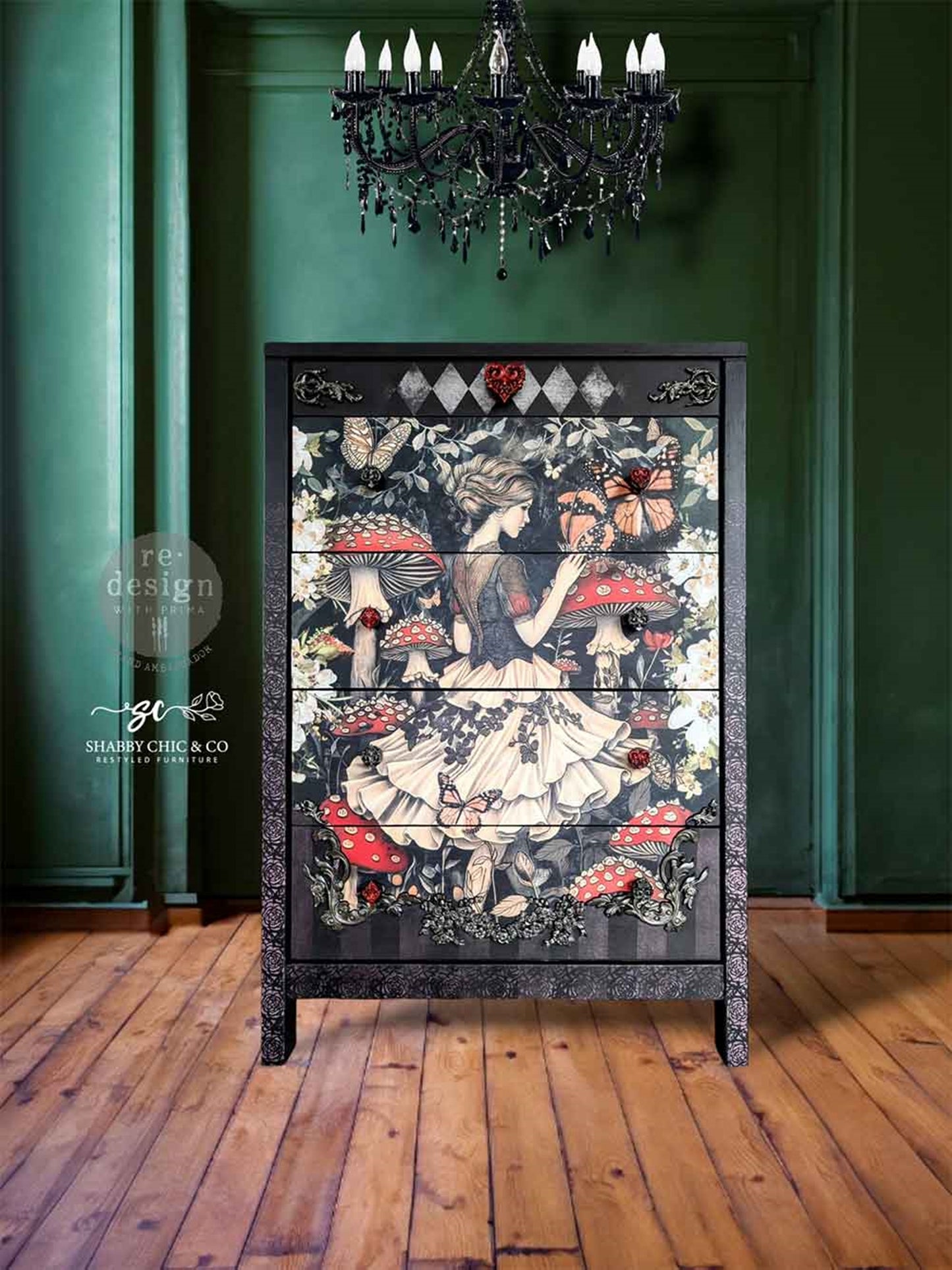 Enigmatic Realm A1 Decoupage Fiber - Redesign Decor Tissue Paper ~ Decoupage Paper for Furniture 23.4" x 33.1″