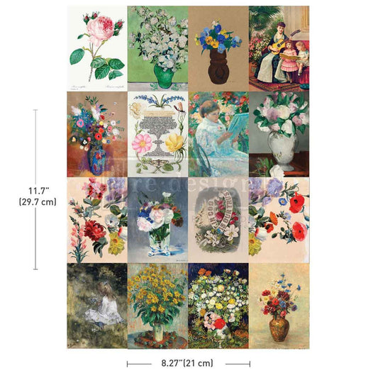 A4 Transfer – Floral Ambiance - Decor Transfers® Redesigns with Prima Furniture Transfers