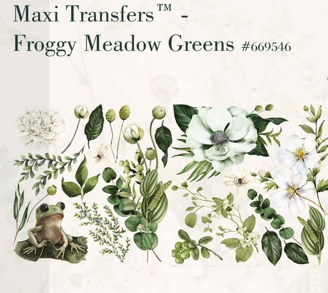 Froggy Meadow Greens - Maxi Decor Transfers®