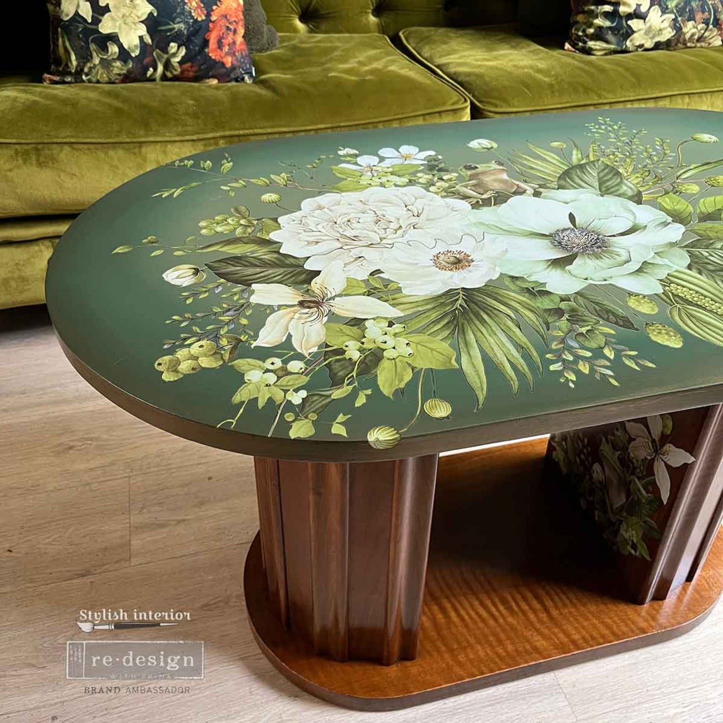 Froggy Meadow Greens - Large Redesign with Prima Decor Transfers®