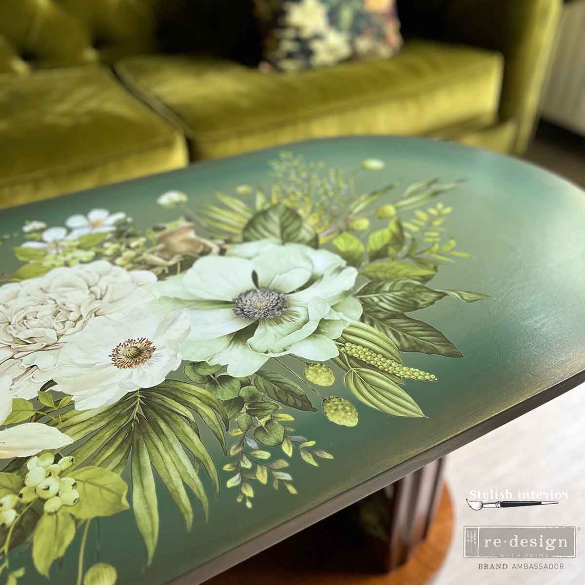 Froggy Meadow Greens - Large Redesign with Prima Decor Transfers®