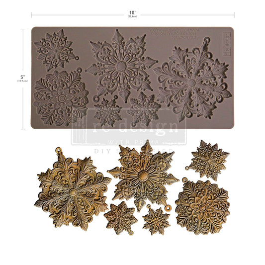 Frosted Snowflake Wonders – Holiday Silicone Mould ~ 1 pc, 5″x10″x8mm