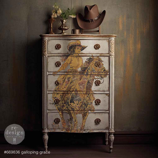 Galloping Grace - Large Redesign with Prima Decor Transfers®