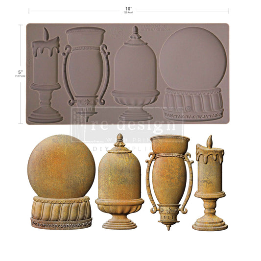 Glitter and Glow – Candle, Globe & Cloche Silicone Mould ~ 1 pc, 5″x10″x8mm