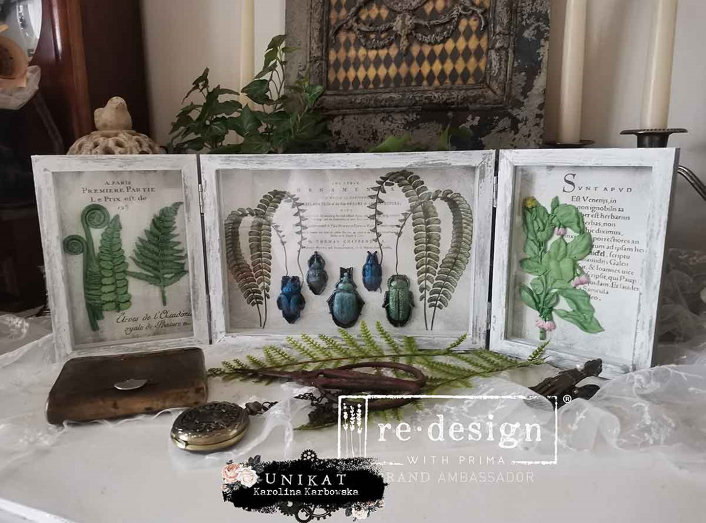 Greenery Grace - Middy Decor Transfers®  Rub on Transfers for Furniture, Redesign with Prima Decor Transfer, Furniture Transfer