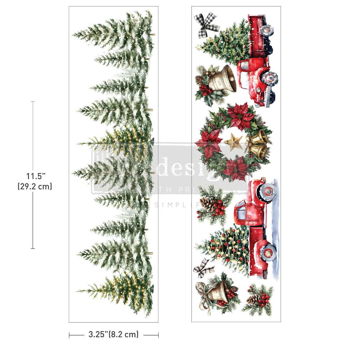 Luxe Transfers® – Hometown Holiday – 2 Sheets, 3.25″ x 11.5″