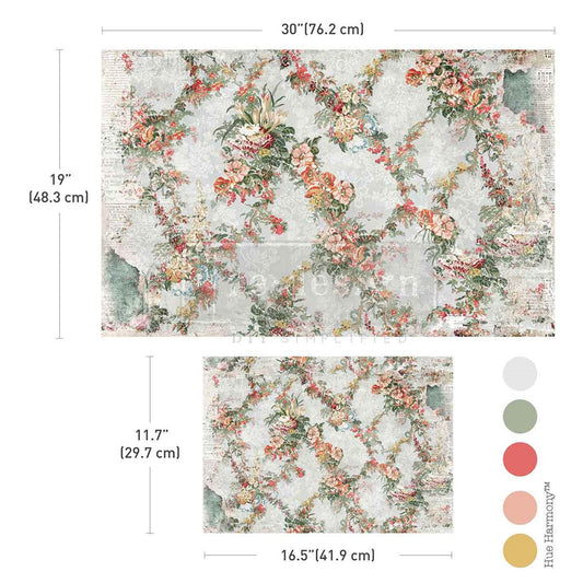 Double Delight Paper Sets Jardin Fleuri ~ DÉCOUPAGE DÉCOR TISSUE PAPER