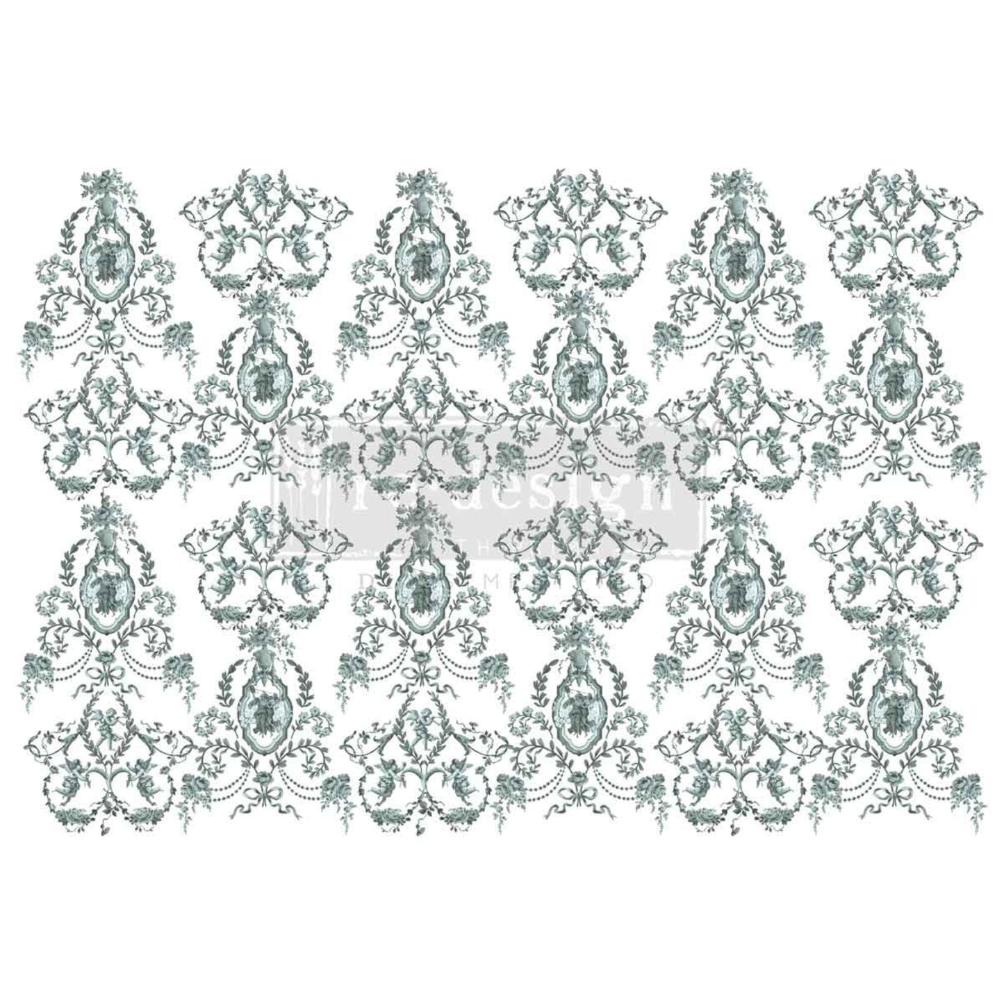 Redesign with Prima Jardin Secret furniture transfer with antique cherubs and French vintage style