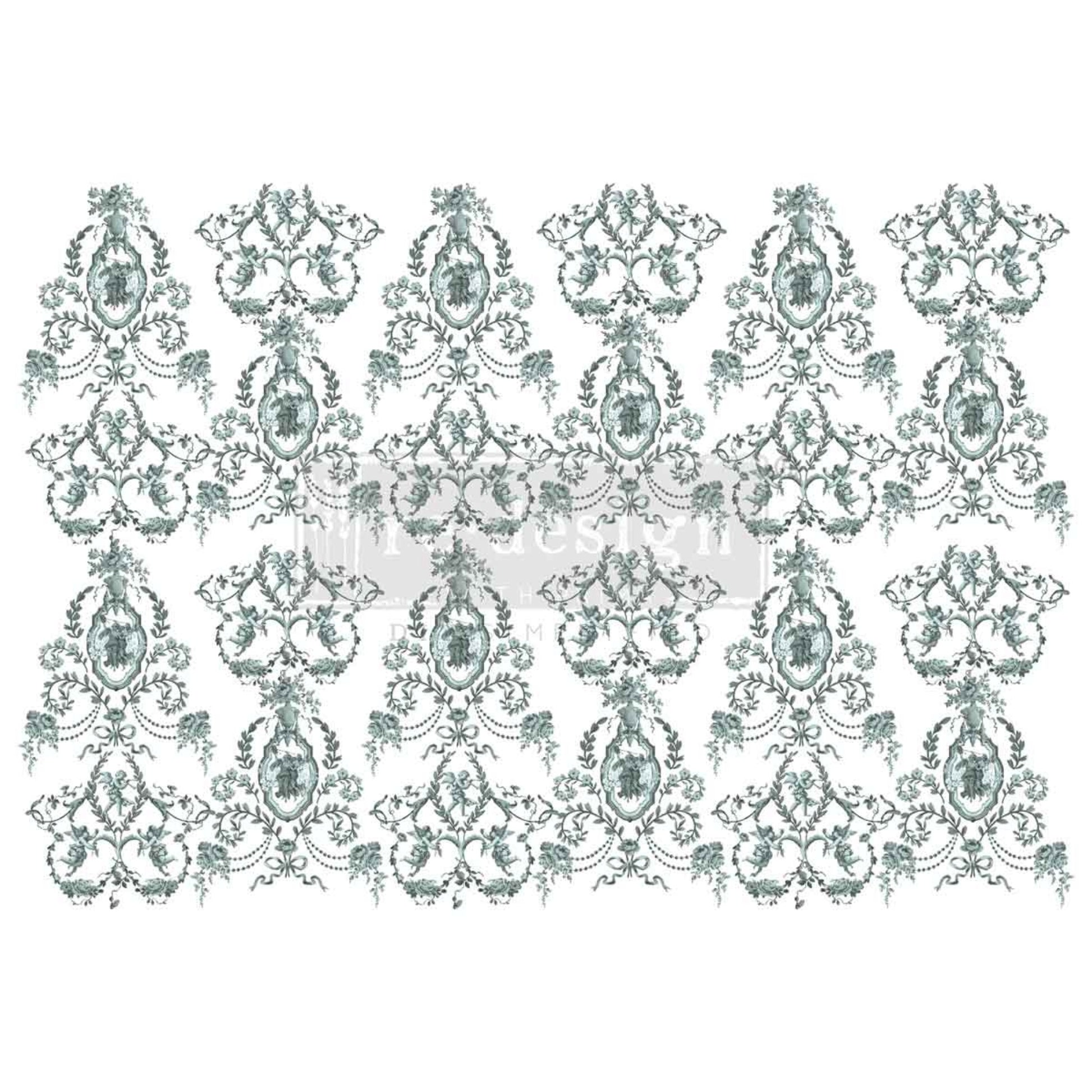 Redesign with Prima Jardin Secret furniture transfer with antique cherubs and French vintage style