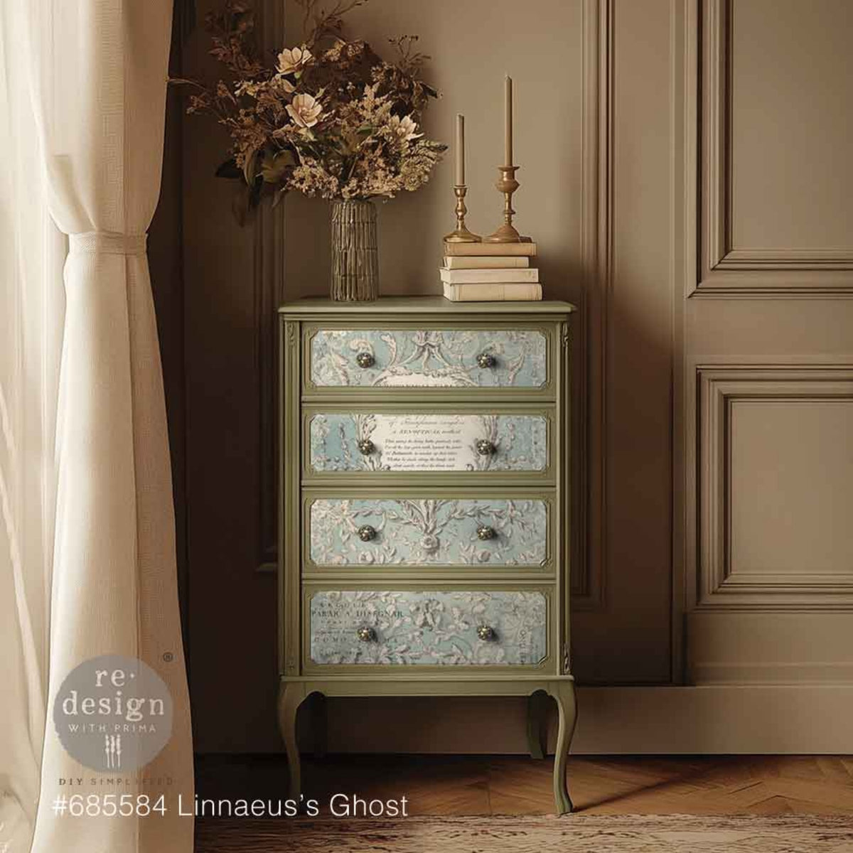 Linnaeus’s Ghost Decoupage Décor Fiber – 19.5″ x 30″