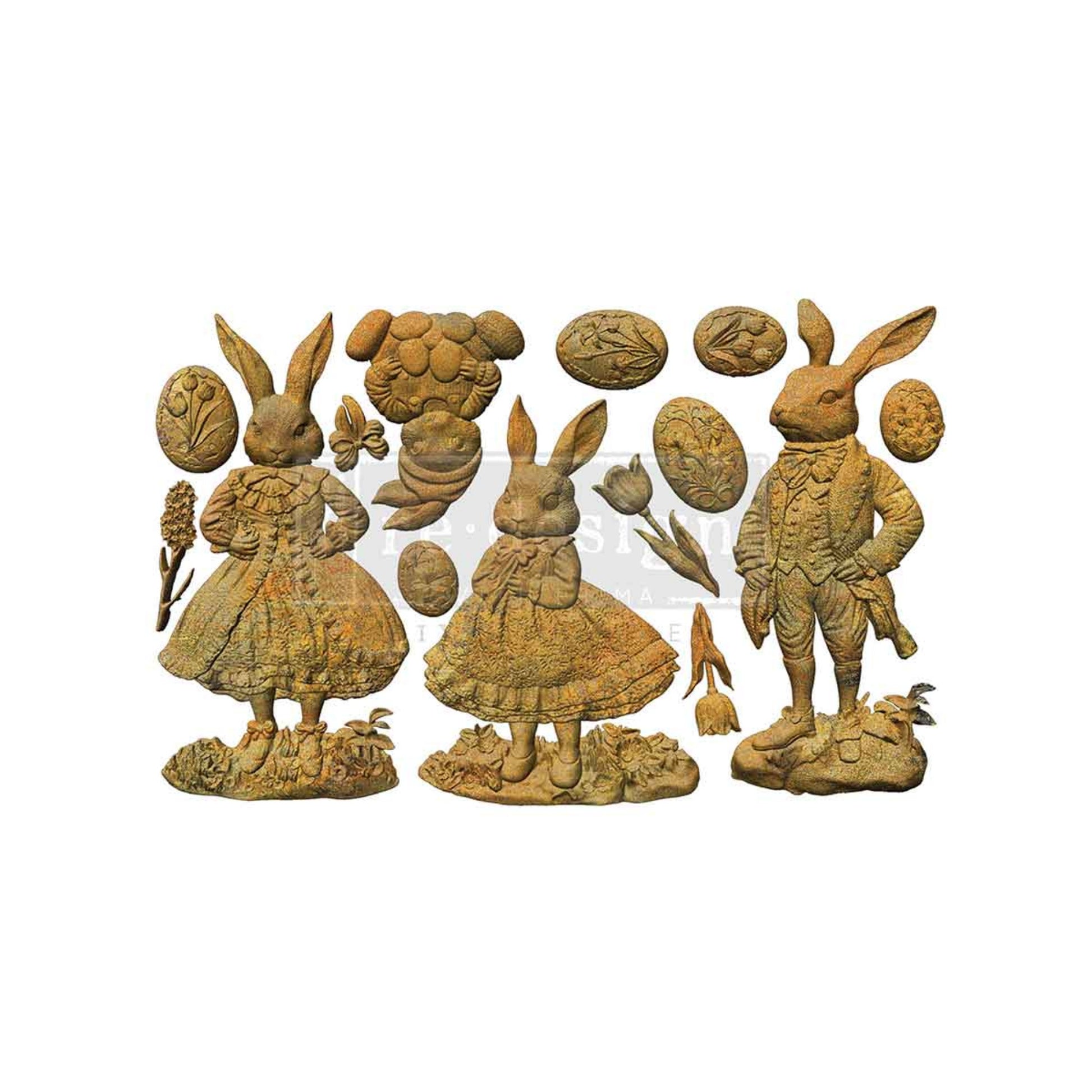 Decor Moulds Meadow Whispers silicone mold 5 x 8 inch by Redesign with Prima