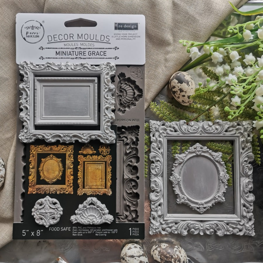 Decor Moulds Miniature Grace silicone mold 5 x 8 inch by Redesign with Prima