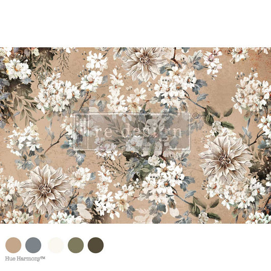 Decoupage Décor Fiber – Nocturnal Herbarium – 1 Sheet, 19.5″ x 30″