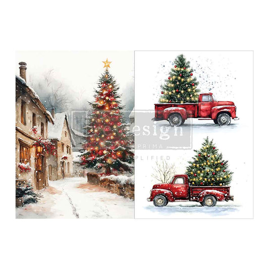 A4 Decoupage Fiber Pack – Northbound Traditions – 2 Sheets, 8.3″ x 11.7″ Each