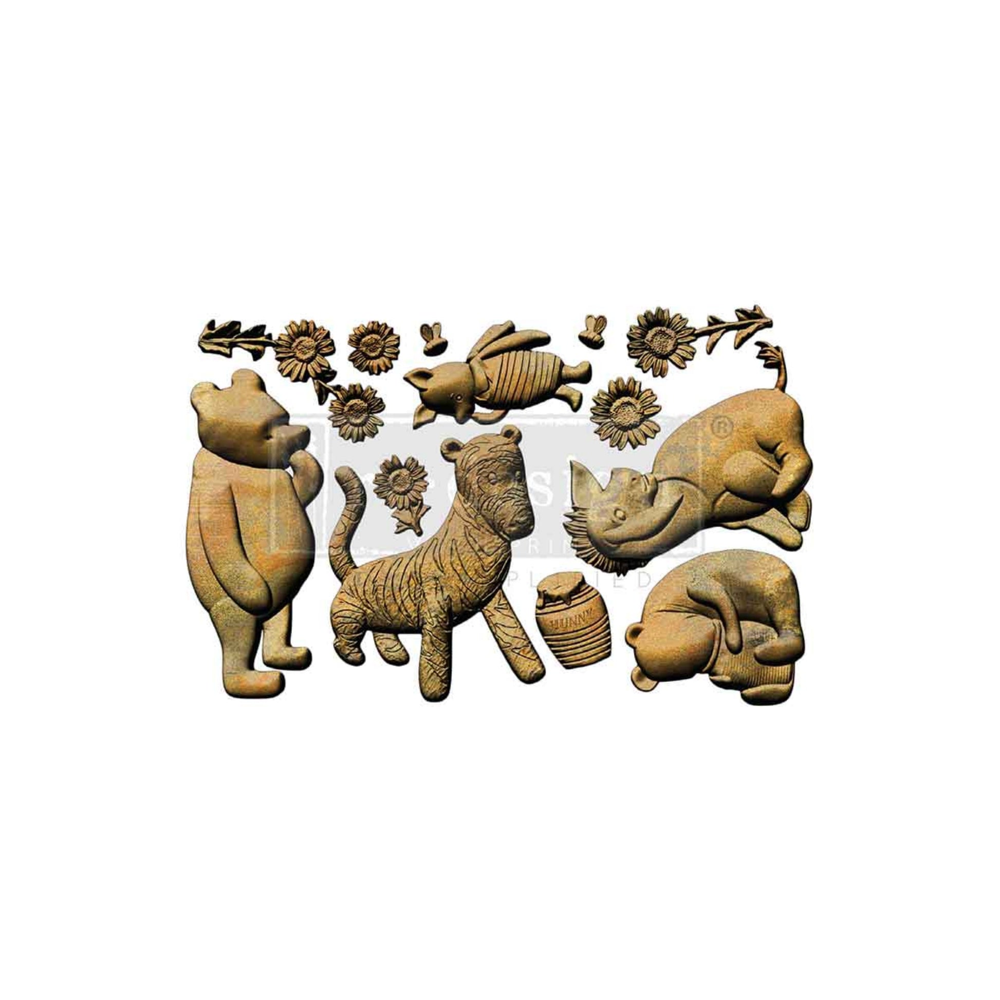 Olde Bear Lane bear decor mould for furniture embellishments