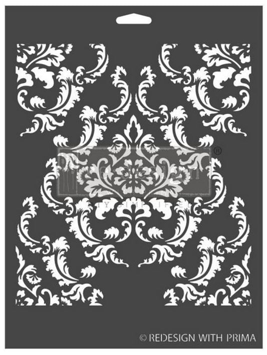 Regal Striae - Decor Stencils® – 1 pc, sheet size 9″x12″ Redesign with Prima