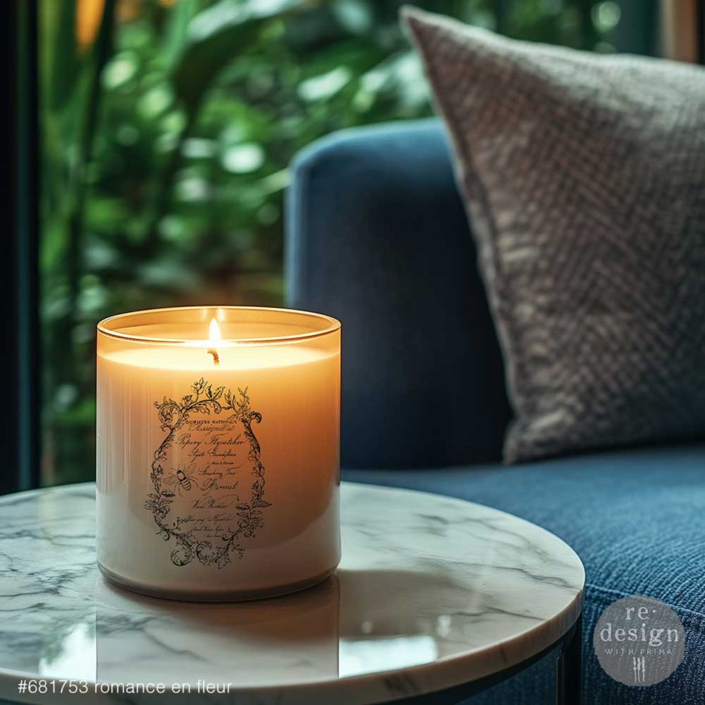 Romance En Fleur Luxe transfer set with vintage French-inspired label artwork