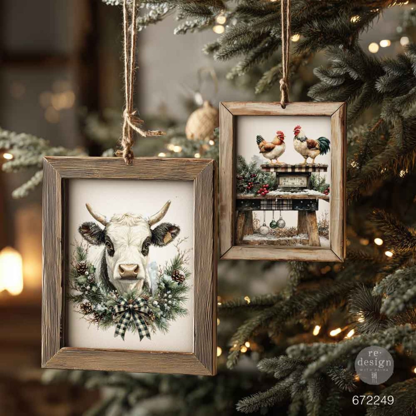 Redesign with Prima Rustic Noel Middy Plus transfer featuring farmhouse holiday artwork.