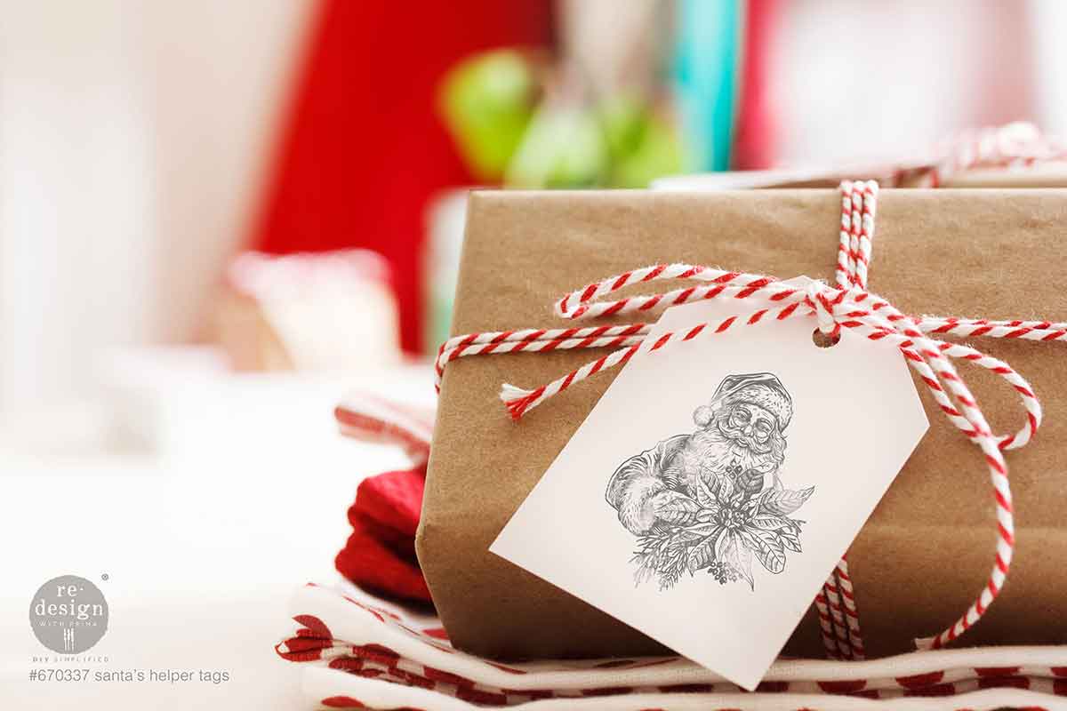 Redesign Decor Stamp – Santa’s Helper Tags – 8.5×11 sheet size