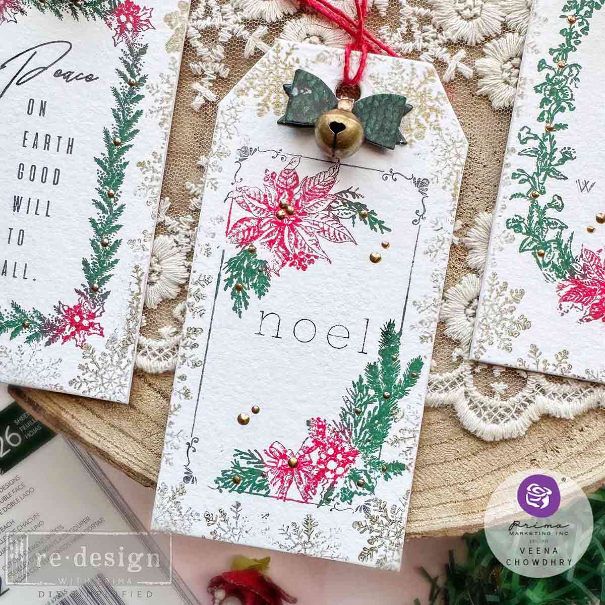 Redesign Decor Stamp – Santa’s Helper Tags – 8.5×11 sheet size