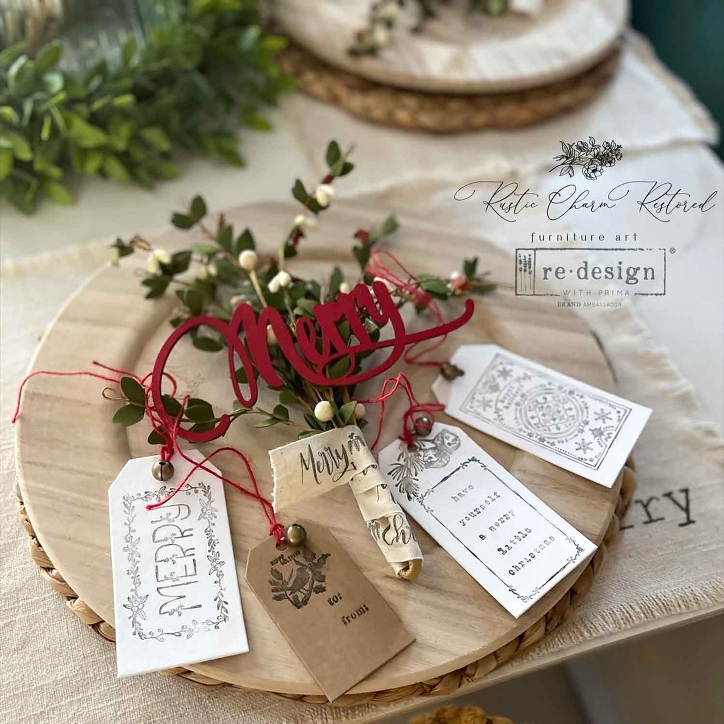 Redesign Decor Stamp – Santa’s Helper Tags – 8.5×11 sheet size