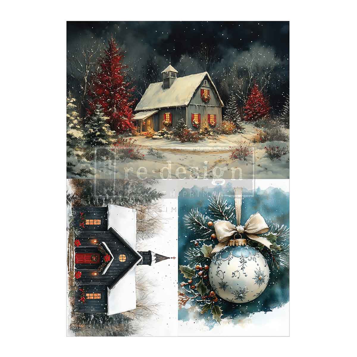 A4 Decoupage Fiber Pack – Silent Timber Memoirs – 2 Sheets, 8.3″ x 11.7″ Each