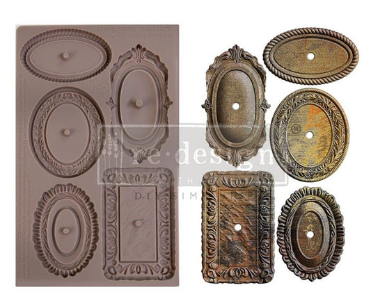 Soho Fusion – Decorative Knob Backplate Mould – 8″x5″, 8mm thickness