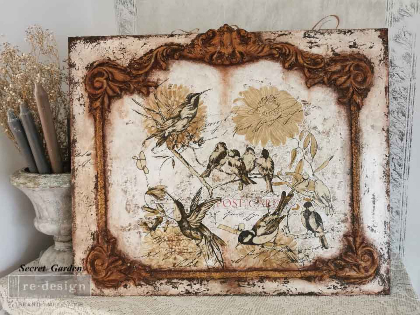 Thorton Medallion Décor Mould® – 5″X8″ Redesign with Prima®