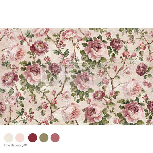 Timeless Blooms ~ DÉCOUPAGE DÉCOR TISSUE PAPER – 19″ x 30″