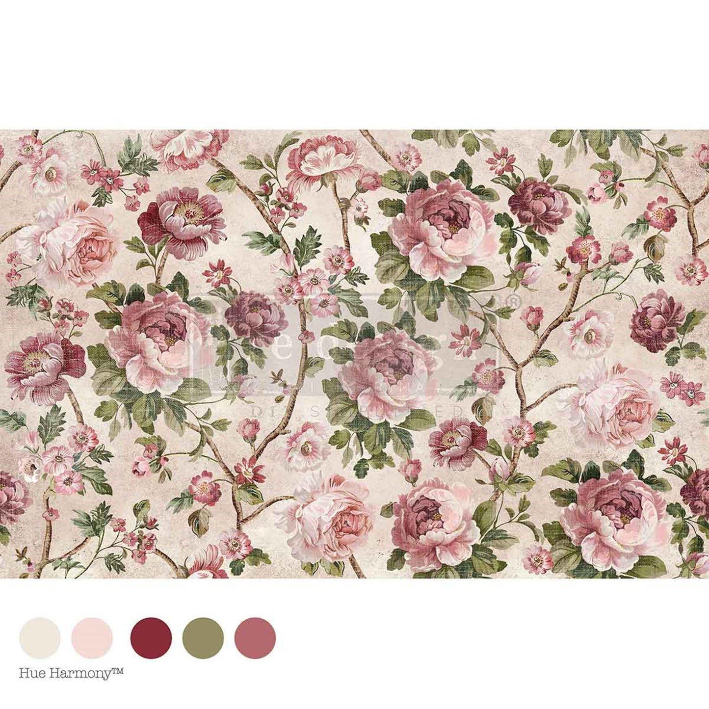 Kacha Timeless Blooms Floral Decoupage Paper – Re·Design with Prima