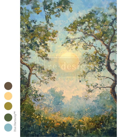 Timeless Canopy A3 Decoupage Fiber Sheet – Nature Inspired Furniture & Décor Paper